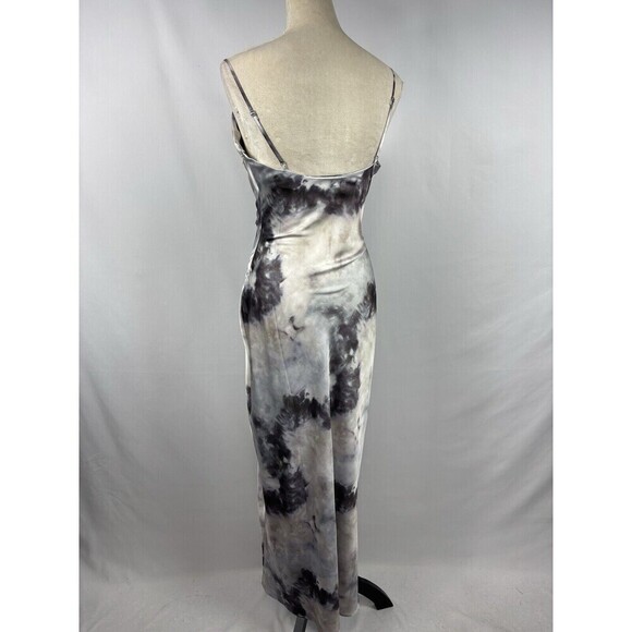 Superdown Krystal Slip Dress Grey White Tie Dye Small Adjustable Straps - Picture 6 of 16